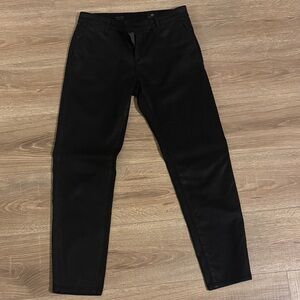 AG Adriano Goldschmied Black Straight Leg Jeans The Caden